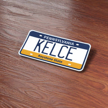 Load image into Gallery viewer, "Kelce" Pennsylvania License Plate Sticker