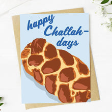 Load image into Gallery viewer, "Happy Challah-days" Hanukkah Card