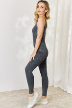 Load image into Gallery viewer, Ribbed V-Neck Sleeveless Jumpsuit