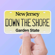 Load image into Gallery viewer, "Down the Shore" NJ Bumper Sticker