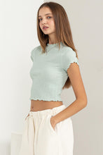 Load image into Gallery viewer, Lettuce Hem Crop Top