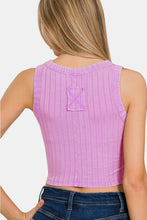 Load image into Gallery viewer, Ribbed Round Neck Cropped Tank