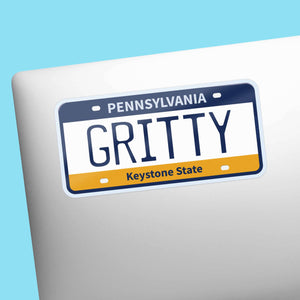 "Gritty" Philadelphia PA License Sticker