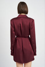 Load image into Gallery viewer, Satin Blazer Minidress - ONLINE EXCLUSIVE