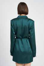 Load image into Gallery viewer, Satin Blazer Minidress - ONLINE EXCLUSIVE