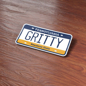 "Gritty" Philadelphia PA License Sticker