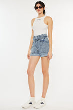 Load image into Gallery viewer, Ultra High Rise Paperbag Denim Shorts
