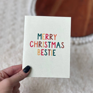 "Merry Christmas Bestie" Christmas Card