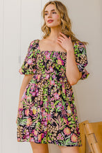 Load image into Gallery viewer, Floral Tie-Back Mini Dress [S - 3X]