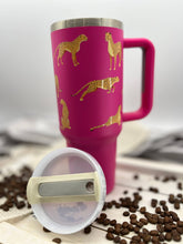 Load image into Gallery viewer, 40oz Stainless Steel Tumbler in Pink Cheetah
