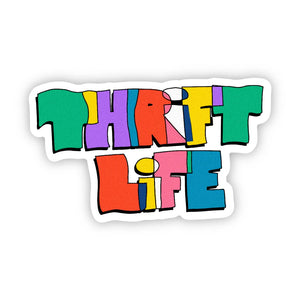 "Thrift Life" Sticker (Multicolor)