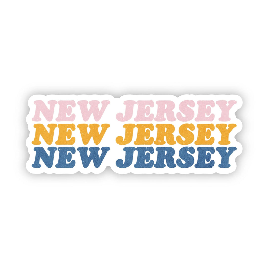 New Jersey Text Sticker