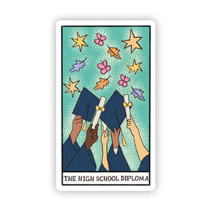 "The High School Diploma" Tarot Card Sticker