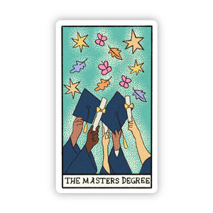 "The Masters Degree" Tarot Sticker