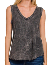 Load image into Gallery viewer, Washed V-Neck Sleeveless Top