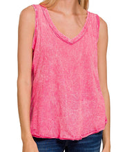 Load image into Gallery viewer, Washed V-Neck Sleeveless Top