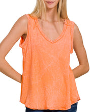 Load image into Gallery viewer, Washed V-Neck Sleeveless Top