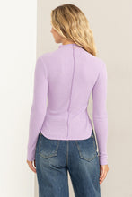 Load image into Gallery viewer, Ribbed High Neck Long Sleeve Top