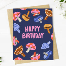 Load image into Gallery viewer, &quot;Happy Birthday&quot; Mushroom Card