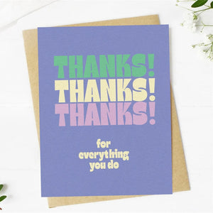 "Thanks for Everything You Do" Greeting Card