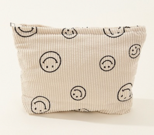 Corduroy Smiley Pouch