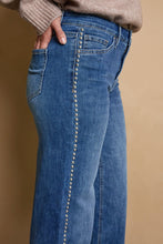 Load image into Gallery viewer, Studded Wide Leg Jeans