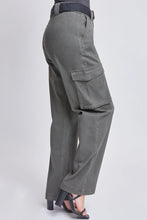 Load image into Gallery viewer, High Rise Belted Cargo Pant in Olive