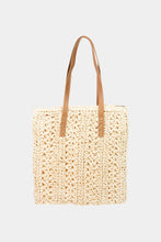 Load image into Gallery viewer, Straw Braided Tote Bag