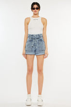 Load image into Gallery viewer, Ultra High Rise Paperbag Denim Shorts
