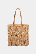 Load image into Gallery viewer, Straw Braided Tote Bag