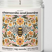 Load image into Gallery viewer, &quot;Bee Happy&quot; Chamomile and Jasmine -  Luxury Soy Candle