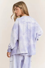 Load image into Gallery viewer, Lavender Cloud Oversized V-Neck Top