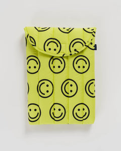 Puffy Laptop Sleeve 13"/14" - Yellow Happy