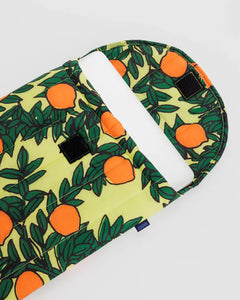 Puffy Laptop Sleeve 16" - Orange Tree