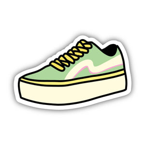 Multicolor Skater Shoe Aesthetic Sticker
