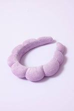 Load image into Gallery viewer, Lavender Spa Sponge Terry Scalloped Headband