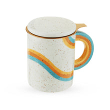 Load image into Gallery viewer, Rainbow Mug with Infuser &amp; Lid