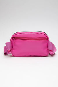 Water-Resistant Belt Bag in Pink