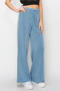 Drawstring Wide Leg Pants