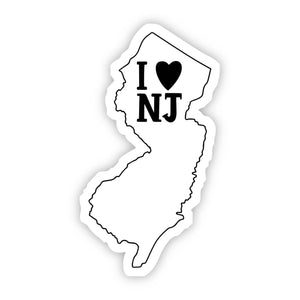 "I Love New Jersey" Sticker