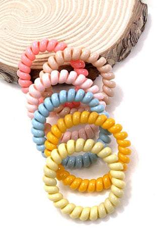 Spiral Phone Cord Hair Ties