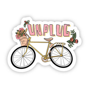 "Unplug" Bike Sticker