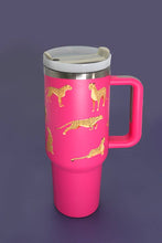 Load image into Gallery viewer, 40oz Stainless Steel Tumbler in Pink Cheetah