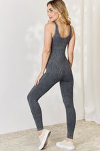Load image into Gallery viewer, Ribbed V-Neck Sleeveless Jumpsuit