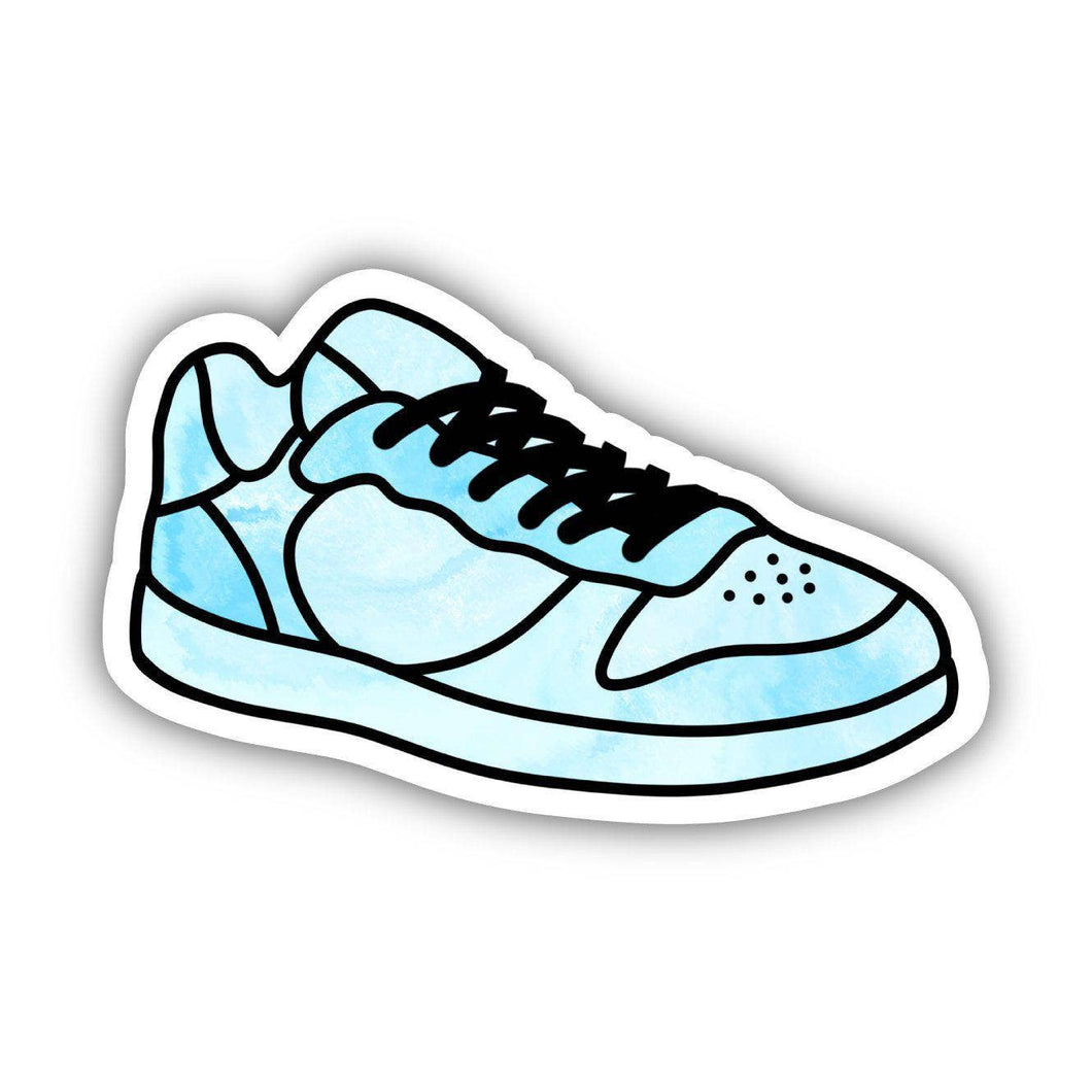 Blue Tie-Dye Sneaker Aesthetic Sticker