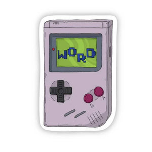 "Word" Gameboy 90's Sticker
