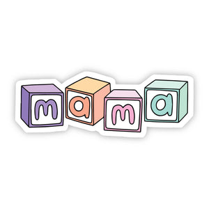 "Mama" Toy Blocks Sticker