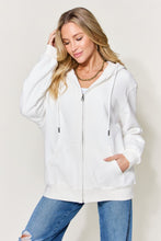 Load image into Gallery viewer, Easter Bunny Graphic Zip-Up Hoodie with Pockets
