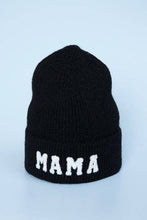 Load image into Gallery viewer, Mama Beanie Hat in Black