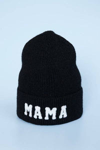 Mama Beanie Hat in Black